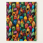 Motif de stylo de dessin coloré enseignant (Dos)