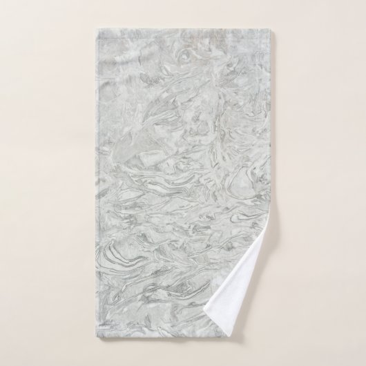 Motif de surface en marbre gris (Serviette à main)