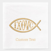 Motif de symbole chrétien Ichthys (Recto)