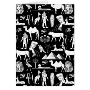 Motif de symbole hiéroglyphique de l'Égypte ancien