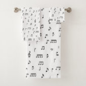 Motif de symboles Black & White Music Notes (En situation)