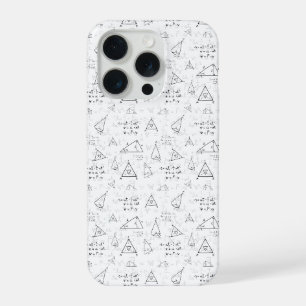 Motif de symboles mathématiques Minimaliste Geek