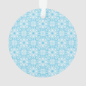 Motif de symétrie géométrique bleu clair (dos)