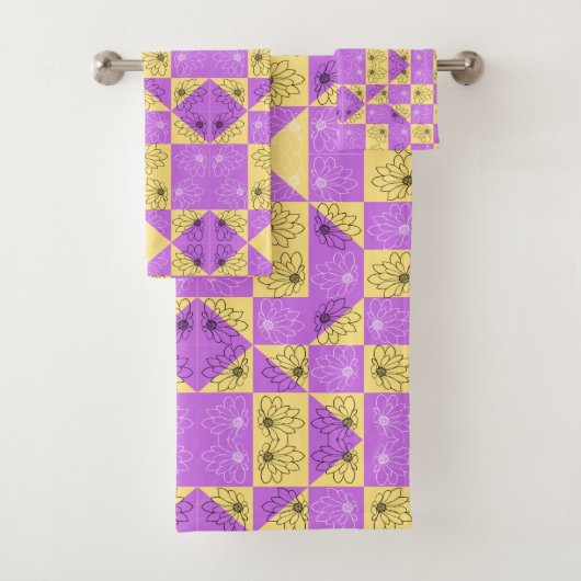 Motif de tableau de bord en or violet (En situation)