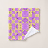 Motif de tableau de bord en or violet (Gant de toilette)