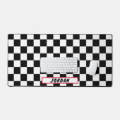 Motif de tableau de bord noir blanc personnalisé (Clavier et souris)