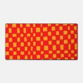 Motif de tableau de bord orange et rouge À damiers (Recto)