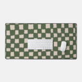 Motif de tableau vert et gris élégant (Clavier et souris)