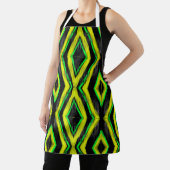 motif de tablier vert et noir (Insitu)