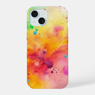 Motif de taches d'aquarelle abstraite vibrant