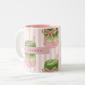 Motif de tasses à matcha Pastel personnalisées (Devant gauche)