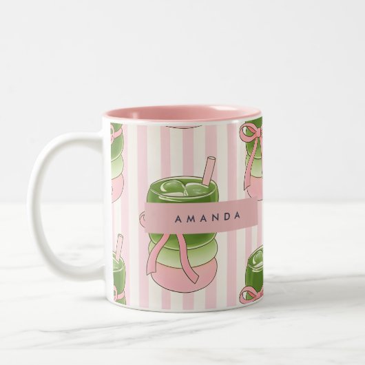 Motif de tasses à matcha Pastel personnalisées (Gauche)