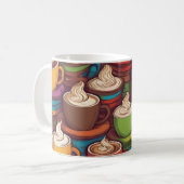 Motif de tasses colorées (Devant gauche)