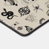 Motif de tatouage à main noir et beige (Coin)