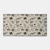 Motif de tatouage à main noir et beige (Recto)