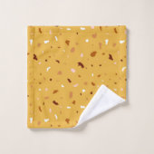 Motif de Terrazzo Jaune (Gant de toilette)