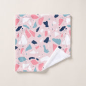 Motif de Terrazzo rose (Gant de toilette)