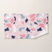 Motif de Terrazzo rose (Serviette à main)