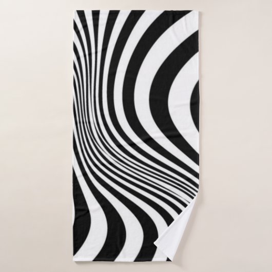 Motif de texture d'impression de peau de zèbre (Serviette de bain)