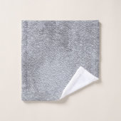 Motif de texture en pierre gris foncé en béton (Gant de toilette)