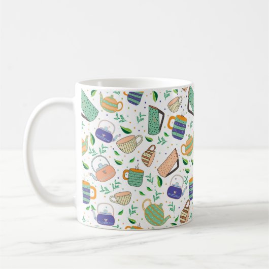 motif de thé Mug (Gauche)