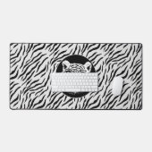Motif de tigre blanc sauvage moderne (Clavier et souris)