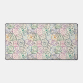 Motif de timbres de voyage colorés (Recto)