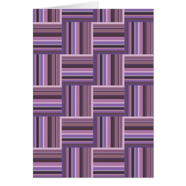 Motif de tissage à bandes mauve (Devant)