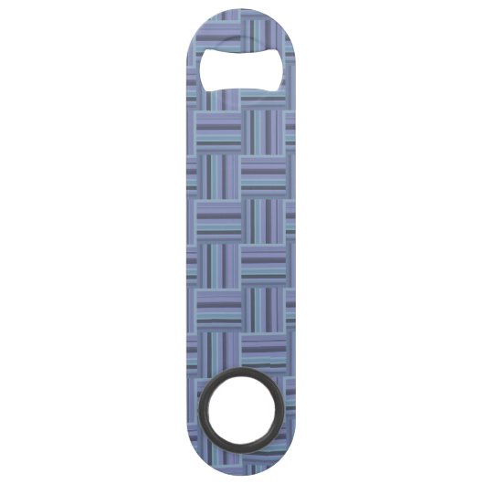 Motif de tissage à rayures bleu-gris (Devant)