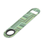 Motif de tissage à rayures vert olive (Dos Angle)