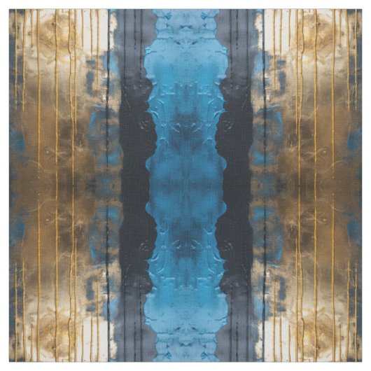 Motif de tissu abstrait sans couture bleu or (Échantillon)