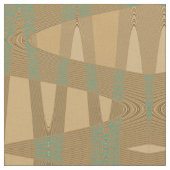 Motif de tissu d'impression Brown Blue Wave Diamon (Fermer)