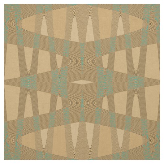 Motif de tissu d'impression Brown Blue Wave Diamon (Échantillon)