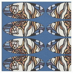Motif de tissu d'ours natif Polar Ours Art Fabric