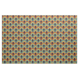 motif de tissu rétro des années 60