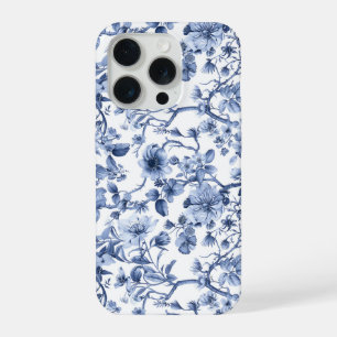 Motif de toile vintage floral bleu