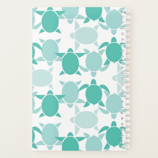 Motif de tortue turquoise (Dos)