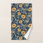 Motif de tournesol aquarelle (Serviette à main)