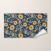 Motif de tournesol aquarelle (Serviette à main)