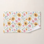 Motif de tournesol aquarelle (Serviette à main)