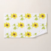 'Motif de tournesol dansant' (Serviette à main)