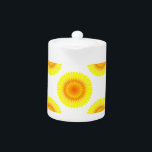 Motif de tournesol personnalisé<br><div class="desc">Motif de tournesol en jaune et orange. Design original.</div>