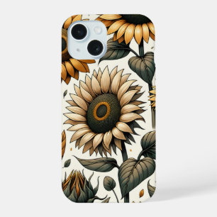 Motif de tournesol vibrant