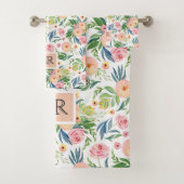 Motif de tourterelles et de tourterelles roses (En situation)