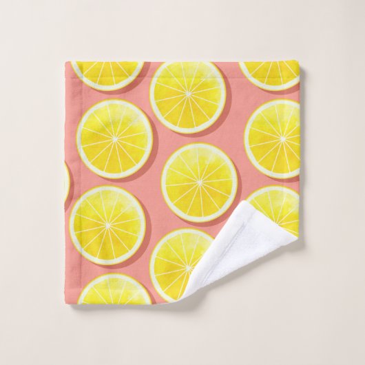 Motif de tranches de citron d'été (Gant de toilette)