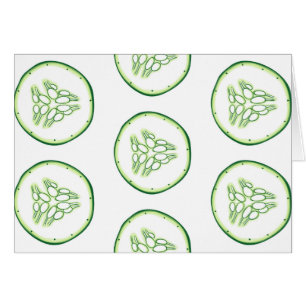 Motif de tranches de concombre