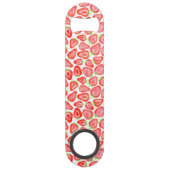 Motif de tranches de fraise d'aquarelle (Dos)