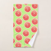 Motif de tranches de pamplemousse rose (Serviette à main)