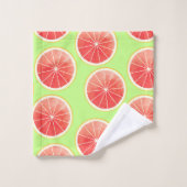 Motif de tranches de pamplemousse rose (Gant de toilette)