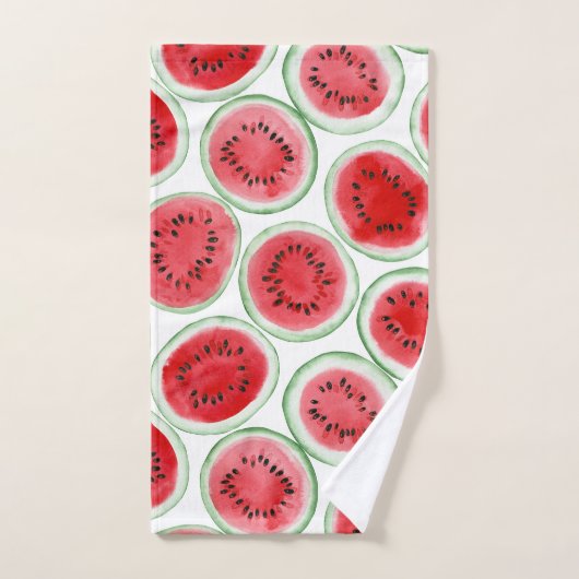 Motif de tranches de pastèque (Serviette à main)